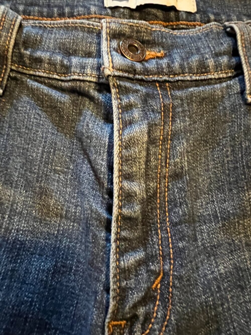 Levi's 505 Jeans Womens 14 Long Blue Denim Stretch Regular Fit Straight Leg - Picture 4 of 13